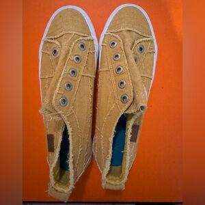 Stylish Mustard Yellow Slip-On Women's Sneakers